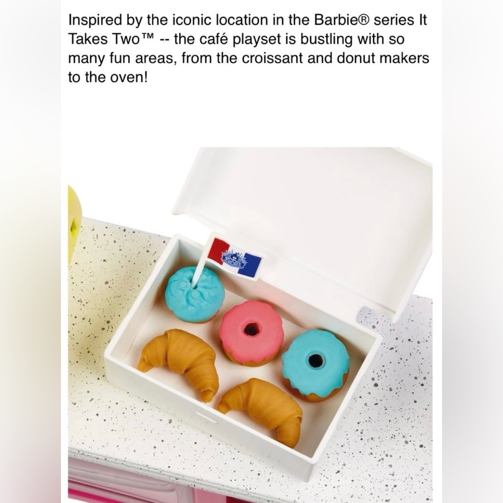 Malibu Barbie ~ “It Takes Two Pastry Café Play Set” 18 Pastry Making Accessories - Picture 9 of 12